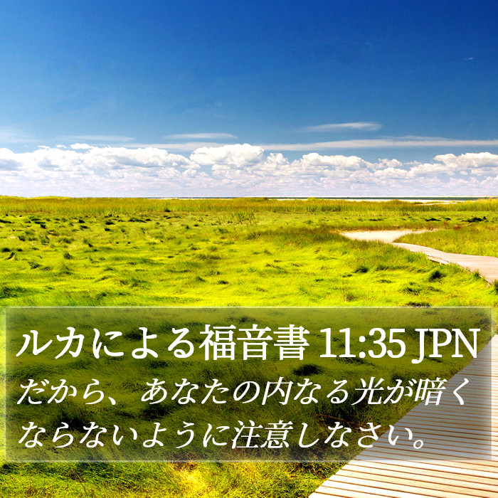 ルカによる福音書 11:35 JPN Bible Study