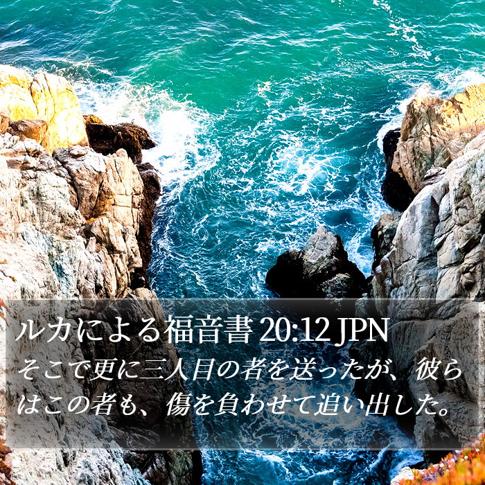 ルカによる福音書 20:12 JPN Bible Study