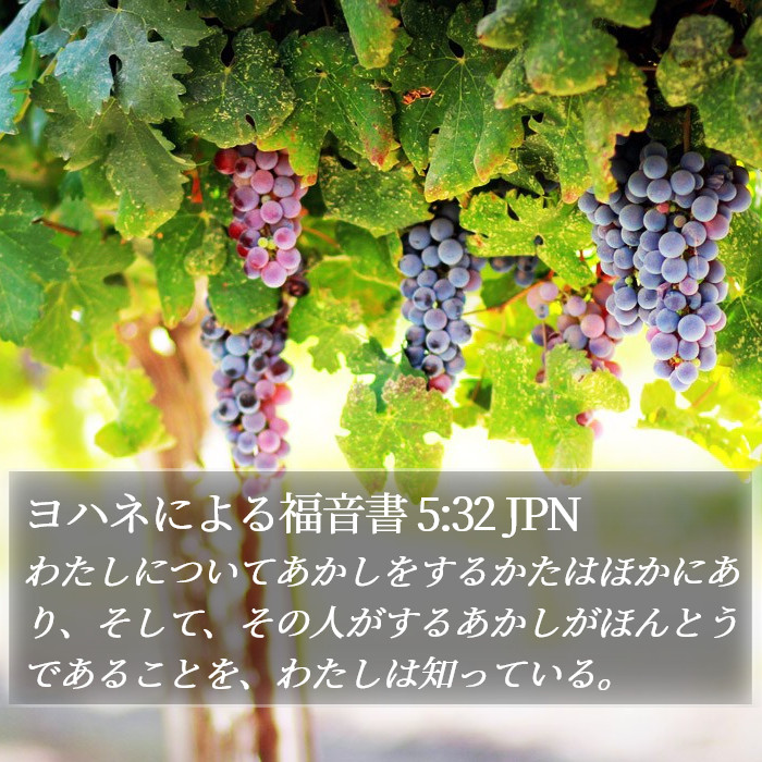 ヨハネによる福音書 5:32 JPN Bible Study