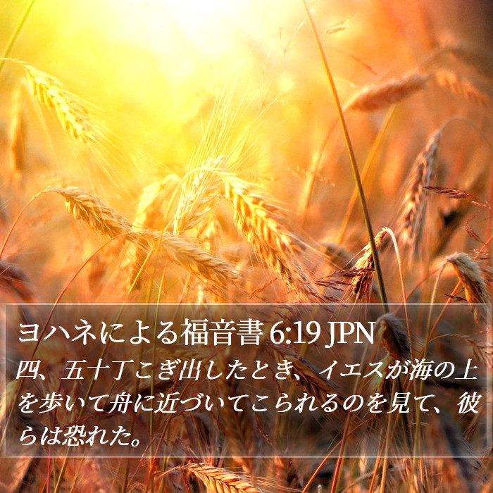 ヨハネによる福音書 6:19 JPN Bible Study