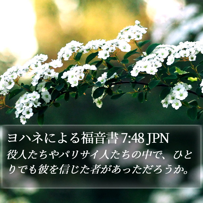 ヨハネによる福音書 7:48 JPN Bible Study