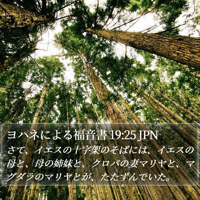 ヨハネによる福音書 19:25 JPN Bible Study