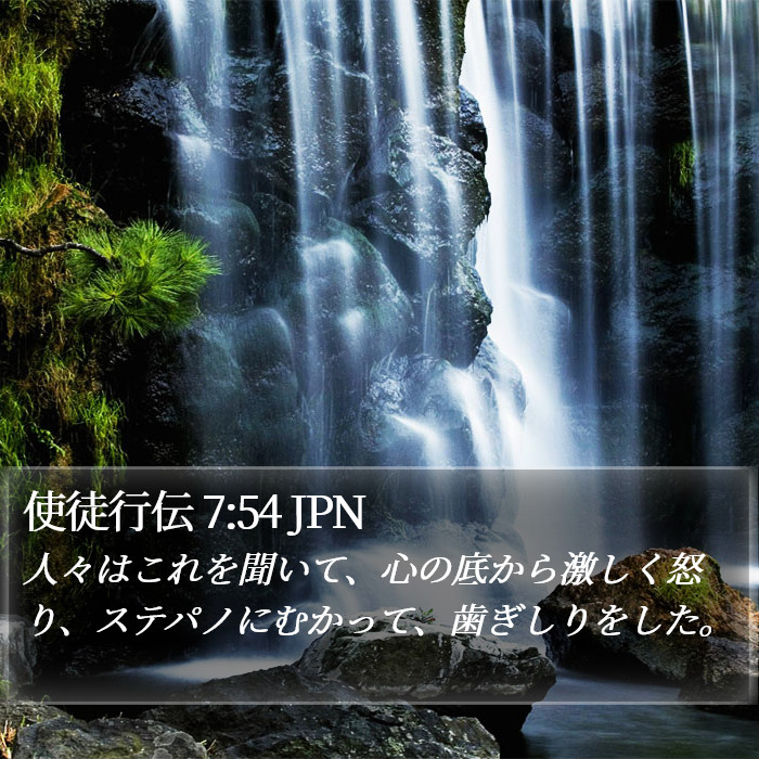 使徒行伝 7:54 JPN Bible Study