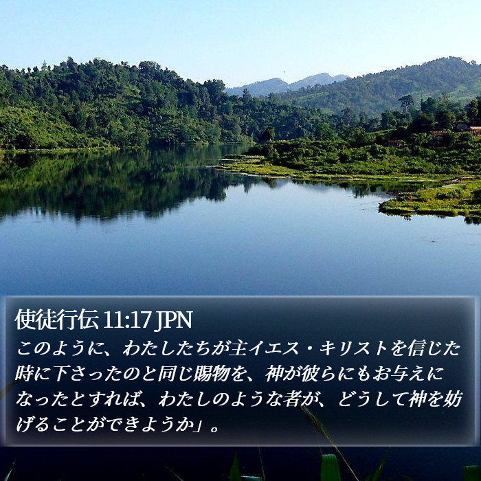 使徒行伝 11:17 JPN Bible Study