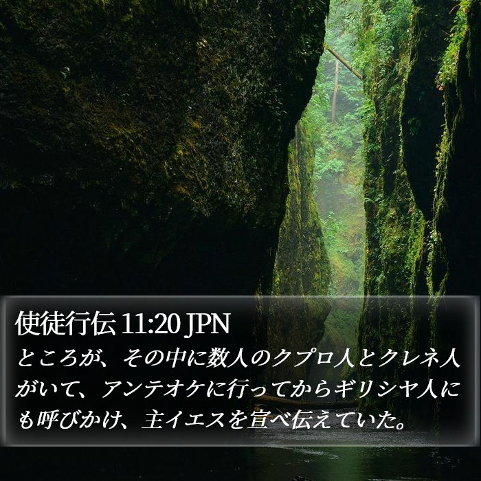 使徒行伝 11:20 JPN Bible Study