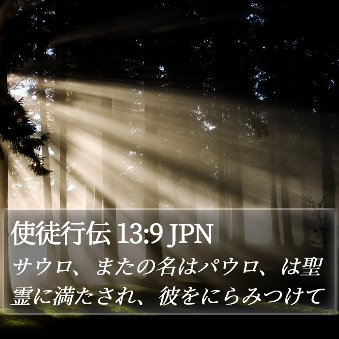 使徒行伝 13:9 JPN Bible Study