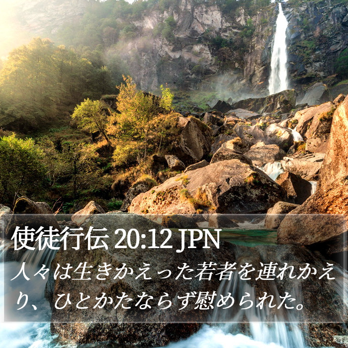 使徒行伝 20:12 JPN Bible Study