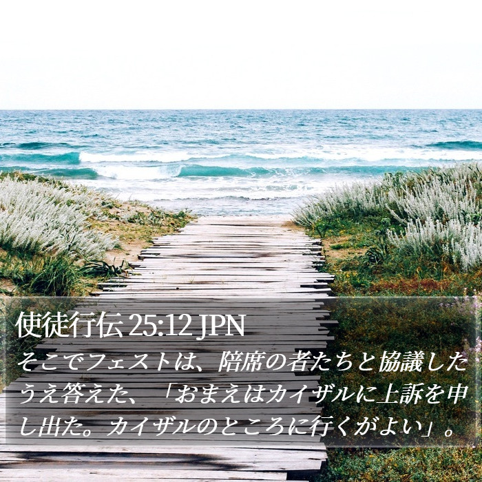 使徒行伝 25:12 JPN Bible Study