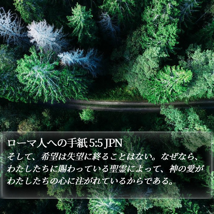 ローマ人への手紙 5:5 JPN Bible Study