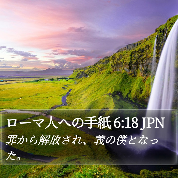ローマ人への手紙 6:18 JPN Bible Study