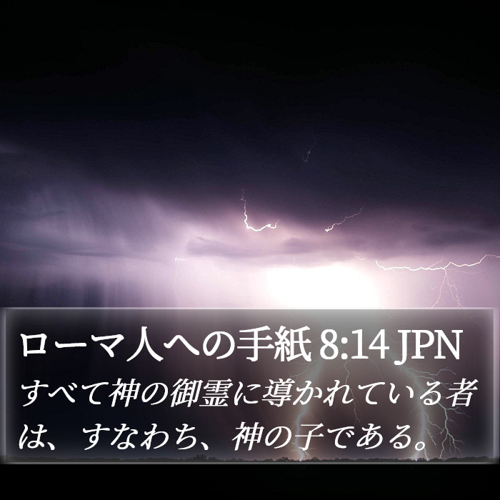 ローマ人への手紙 8:14 JPN Bible Study