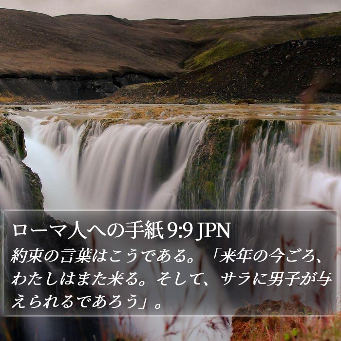 ローマ人への手紙 9:9 JPN Bible Study