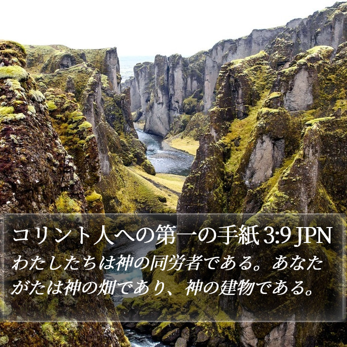 コリント人への第一の手紙 3:9 JPN Bible Study