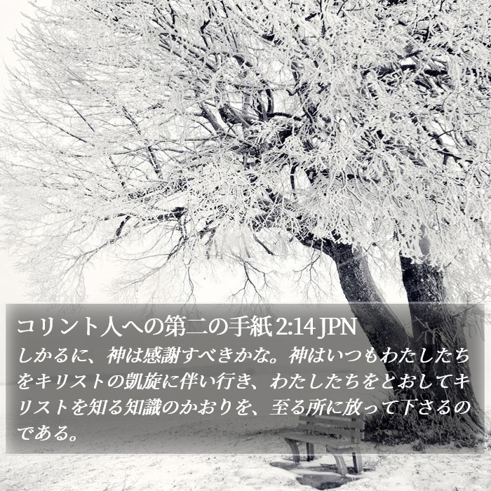 コリント人への第二の手紙 2:14 JPN Bible Study