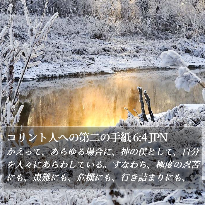 コリント人への第二の手紙 6:4 JPN Bible Study