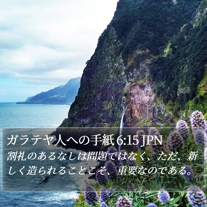 ガラテヤ人への手紙 6:15 JPN Bible Study