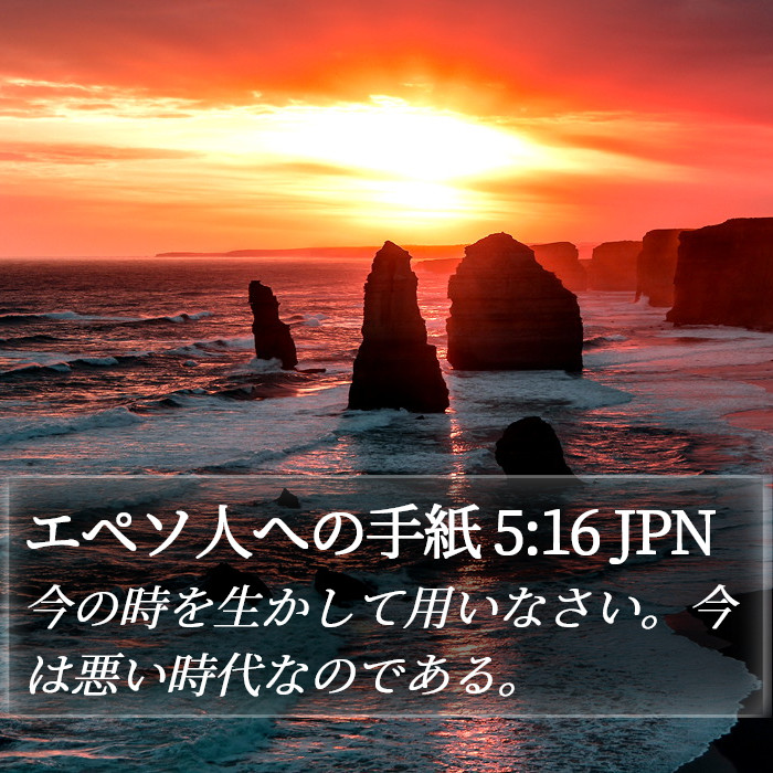 エペソ人への手紙 5:16 JPN Bible Study