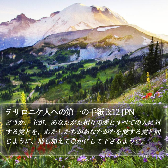 テサロニケ人への第一の手紙 3:12 JPN Bible Study