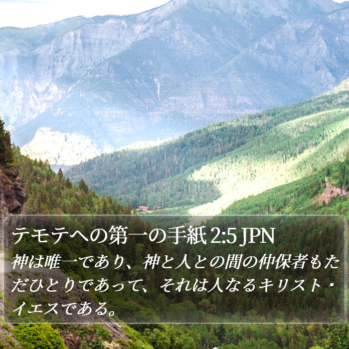 テモテヘの第一の手紙 2:5 JPN Bible Study