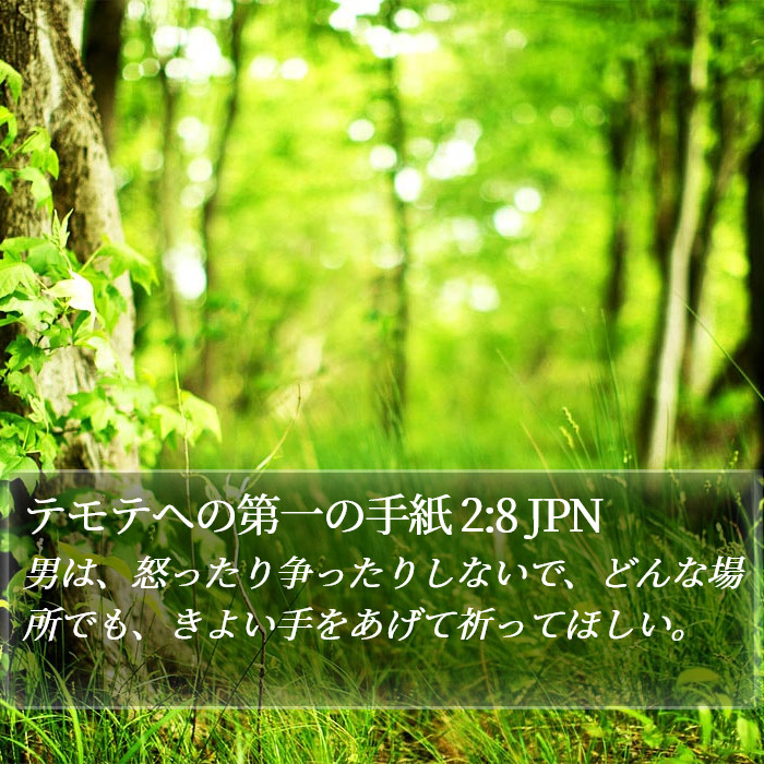 テモテヘの第一の手紙 2:8 JPN Bible Study