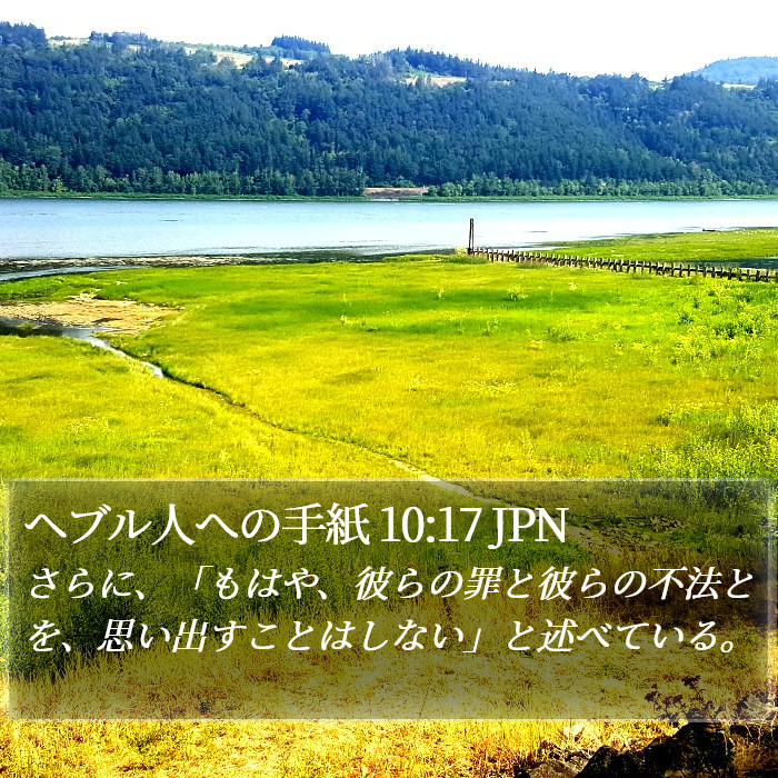 ヘブル人への手紙 10:17 JPN Bible Study
