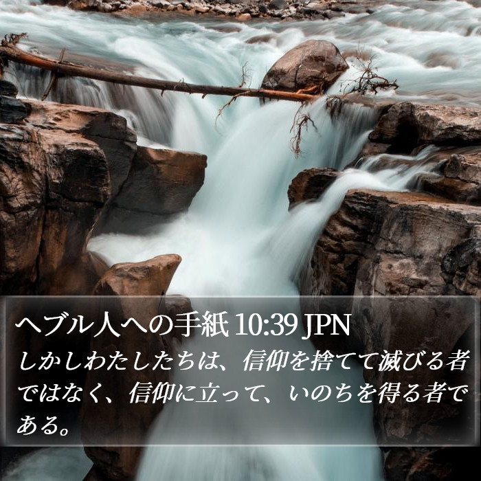 ヘブル人への手紙 10:39 JPN Bible Study