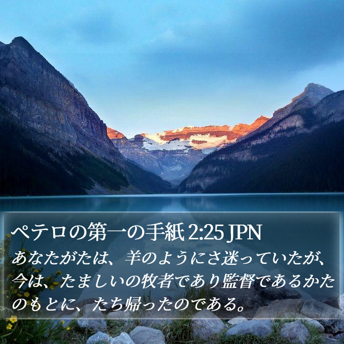 ペテロの第一の手紙 2:25 JPN Bible Study