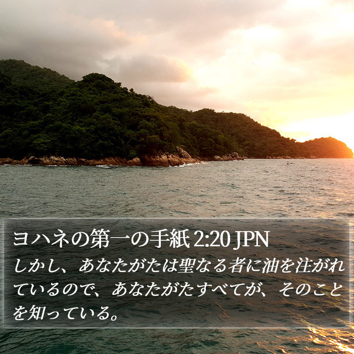 ヨハネの第一の手紙 2:20 JPN Bible Study